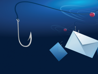 email envelope in water with fish hook